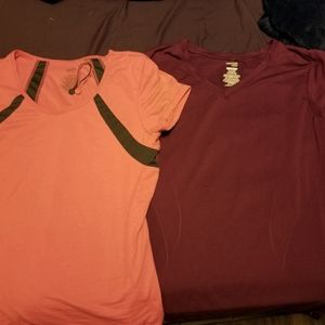 2 women's danskin now tops